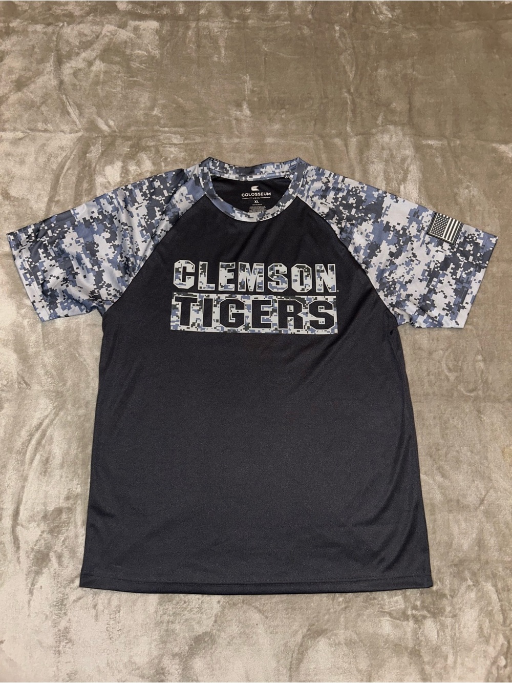 Clemson Tigers Colosseum Performance Tee Digital Camo XL